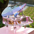 2014 Fashion Decorative Crystal glass Piano Music Box For Wedding decoration Keepsake Gifts